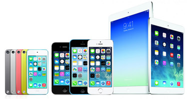 iPad, iPad Mini, iPhone, iPod Touch